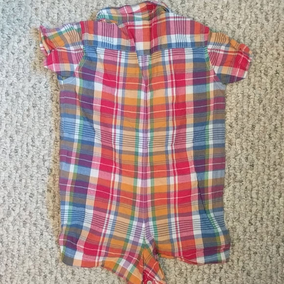 Ralph Lauren Madras plaid one piece boys 12 months - Picture 5 of 5